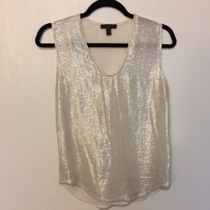 J. Crew Shine front sleeveless top